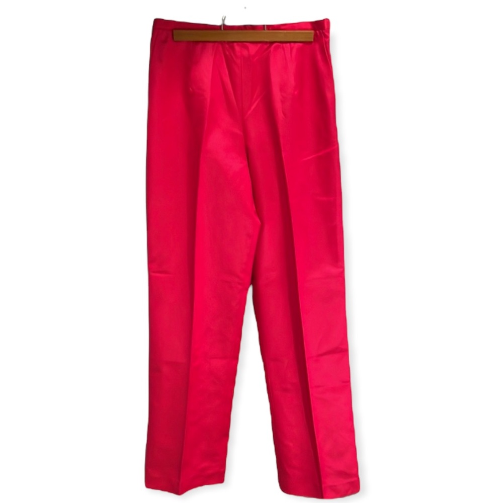 Talbots Silk Pants Raspberry Red Size 6